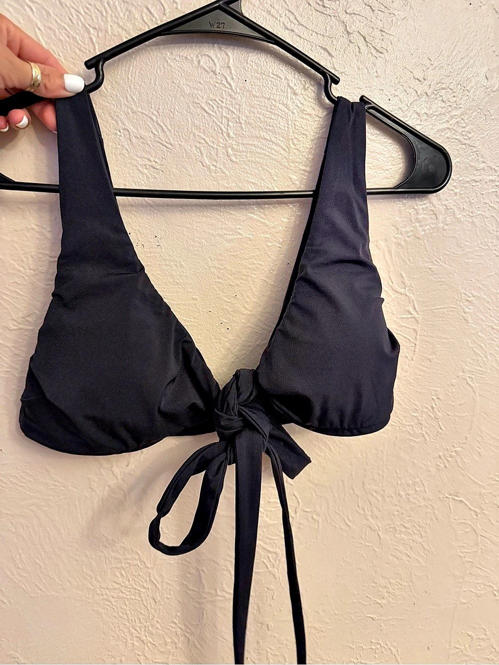 lululemon Black Tie-Front Bikini Top